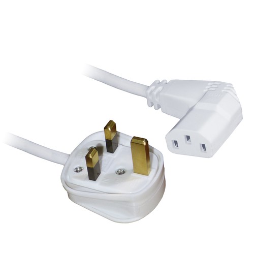 White right angled iec - 3m,