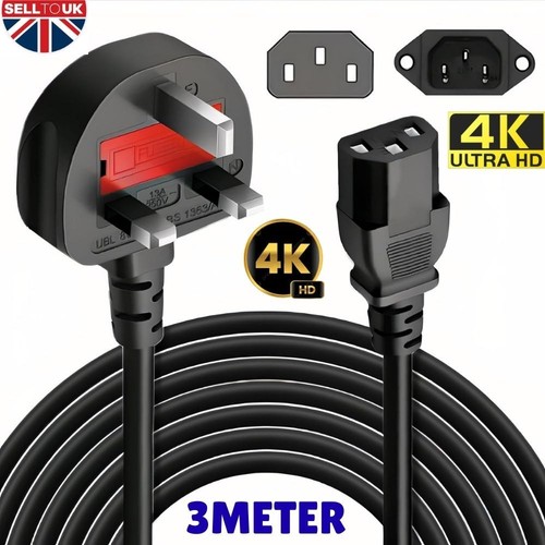 Power cord 13auk plug - cord,